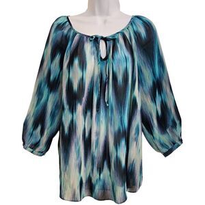 Zac & Rachel Semi Sheer Top sz XL